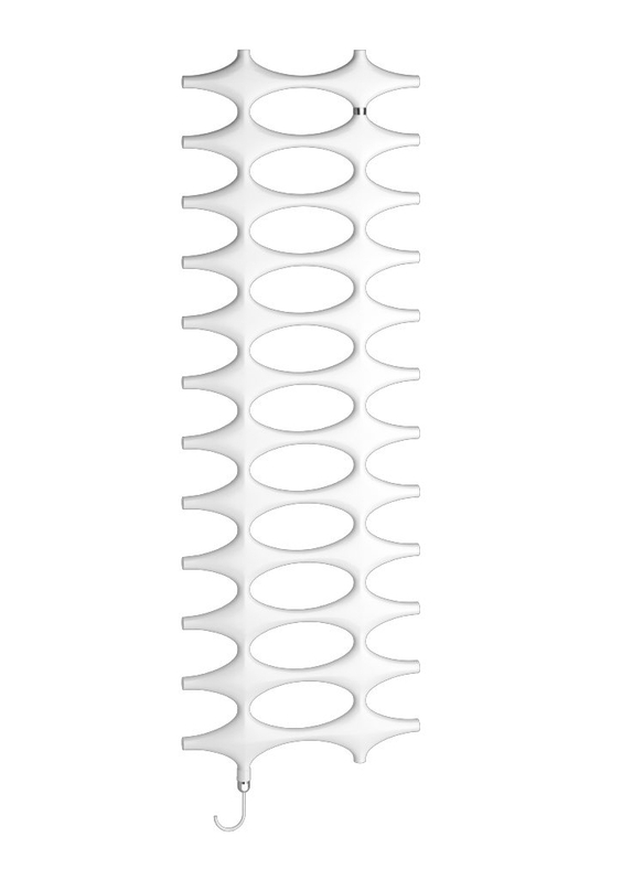 Těleso koupelnové designové elektrické Kermi Ideos-E 1526 x 508 mm, elektrosada WKS vlevo 600 W, bílé