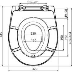 WC sedátko Alcadrain (Alcaplast) univerzální Softclose s integrovanou vložkou, Duroplast A606