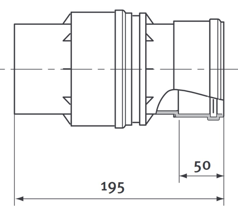 Klapka spalinová Protherm odkouření PP 80 mm