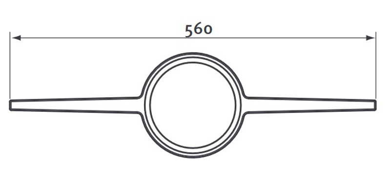 Držák odstupu trubky Protherm odkouření pr. 130 mm, 7 ks