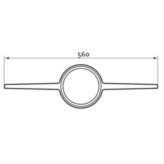 Držák odstupu trubky Protherm odkouření pr. 130 mm, 7 ks