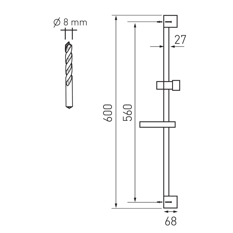 Novaservis Sprchová souprava chrom KIT866,0