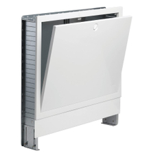 Skříň pro rozdělovač pod omítku Kermi x-net US-L5 v provedení Standard, bílá lakovaná, šířka 985 mm