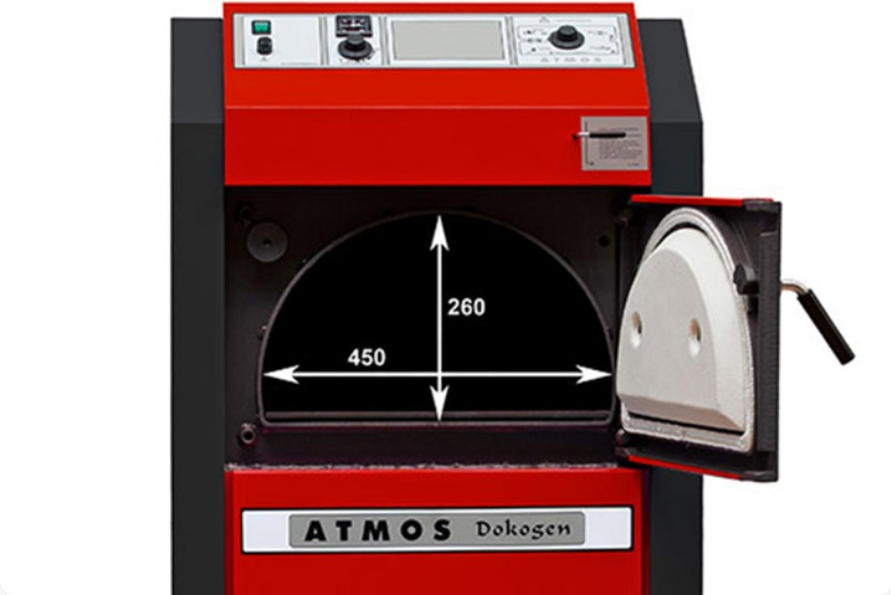 Kotel zplynovací na dřevo Atmos Dokogen DC25GD, pravý, SVT 20005