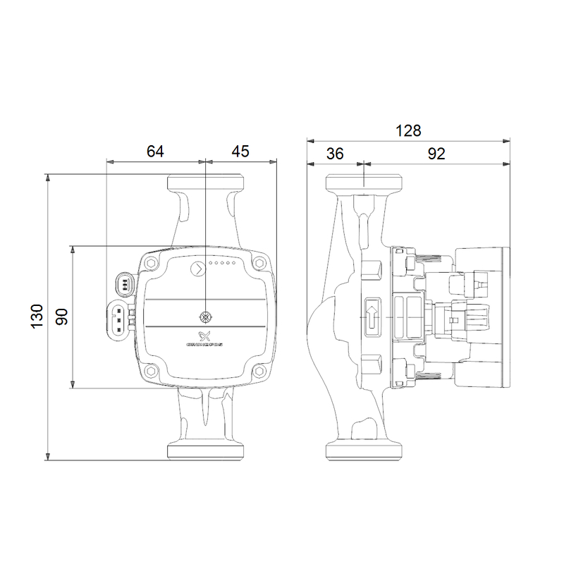 Čerpadlo oběhové Grundfos ALPHA Solar 15-75 130 1x230V 9H