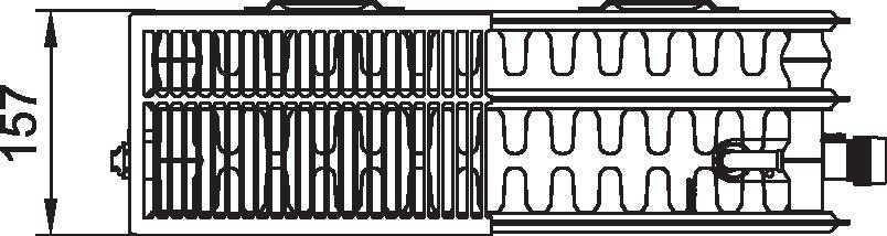 Radiátor Kermi therm-x2 Plan-V PTV 33 pravý 205 x 805 mm, 782 W, bílý