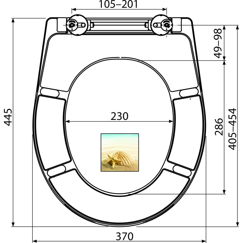 WC sedátko Alcadrain (Alcaplast) univerzální Softclose, Duroplast A604 SHELL