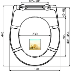 WC sedátko Alcadrain (Alcaplast) univerzální Softclose, Duroplast A604 SHELL