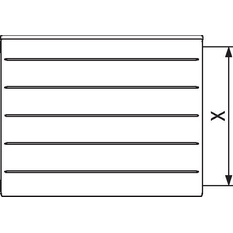 Radiátor Kermi Line Kompakt PLK 11 300 x 700 mm, 343 W, bílý