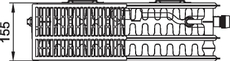 Radiátor Kermi therm-x2 Line-V PLV 33 pravý 305 x 2005 mm, 2518 W, bílá