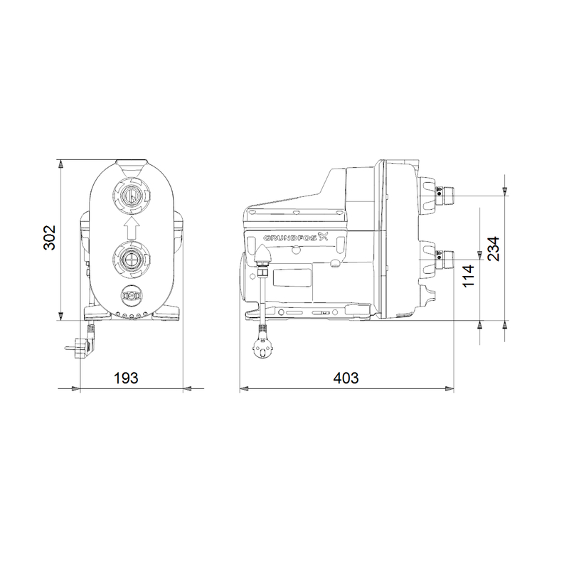 Vodárna Grundfos SCALA2 3-45 AKCCDE 1x200-240V 50/60Hz