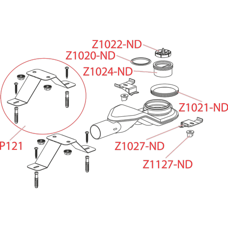 E x tra-nízký sifon Alcadrain (Alcaplast) DN40 a sada nastavitelných noh APZ-S6