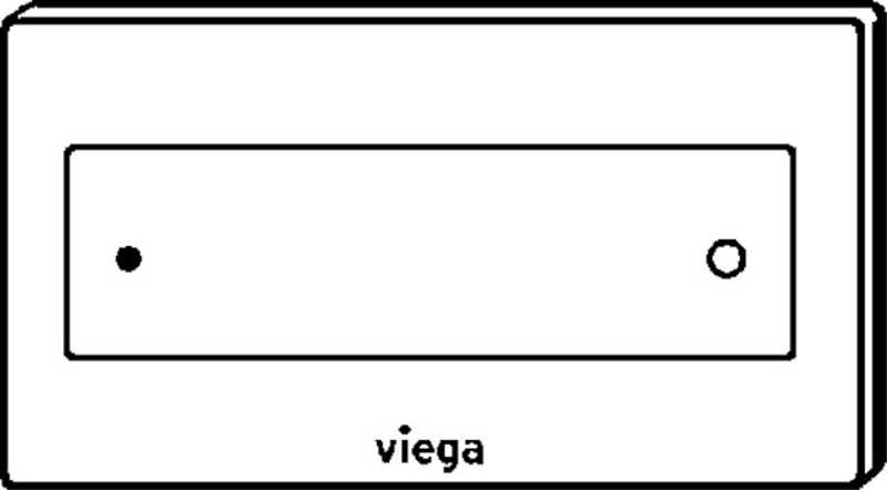 Ovládací deska Viega 8332.1 VfS12 sklo parsol/černé