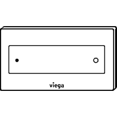 Ovládací deska Viega 8332.1 VfS12 sklo parsol/černé