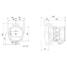 Čerpadlo oběhové Grundfos ALPHA1 L 25-60 130 1x230V 50Hz 6H