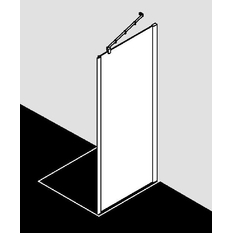 Stěna boční Kermi Pasa XP PXUWD stříbrná vysoký lesk/čiré ESG sklo s úpravou KermiCLEAN 80 x 200 cm