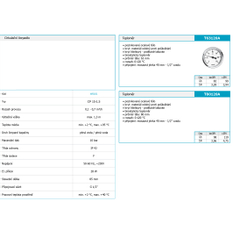 Teploměr 63mm 1/2˝ AXIALNÍ 0-120C