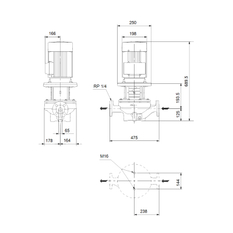 Čerpadlo oběhové Grundfos TP 65-150/4 A-F-A-BQQE-IX3