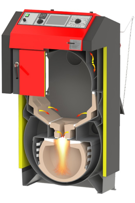 Kotel zplynovací na dřevo Atmos Generátor DC15GS, pravý,SVT 22500
