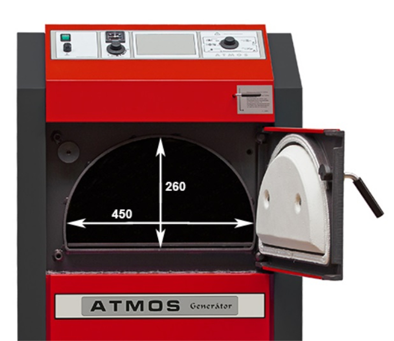 Kotel zplynovací na dřevo Atmos Generátor DC15GS, pravý,SVT 22500