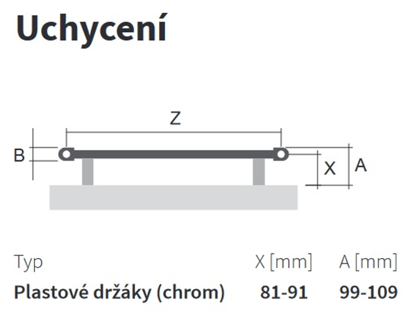 Těleso koupelnové trubkové Isan Palmyra 1135 x 600 mm, 499 W, elektrické s regulátorem Mini PW, chrom