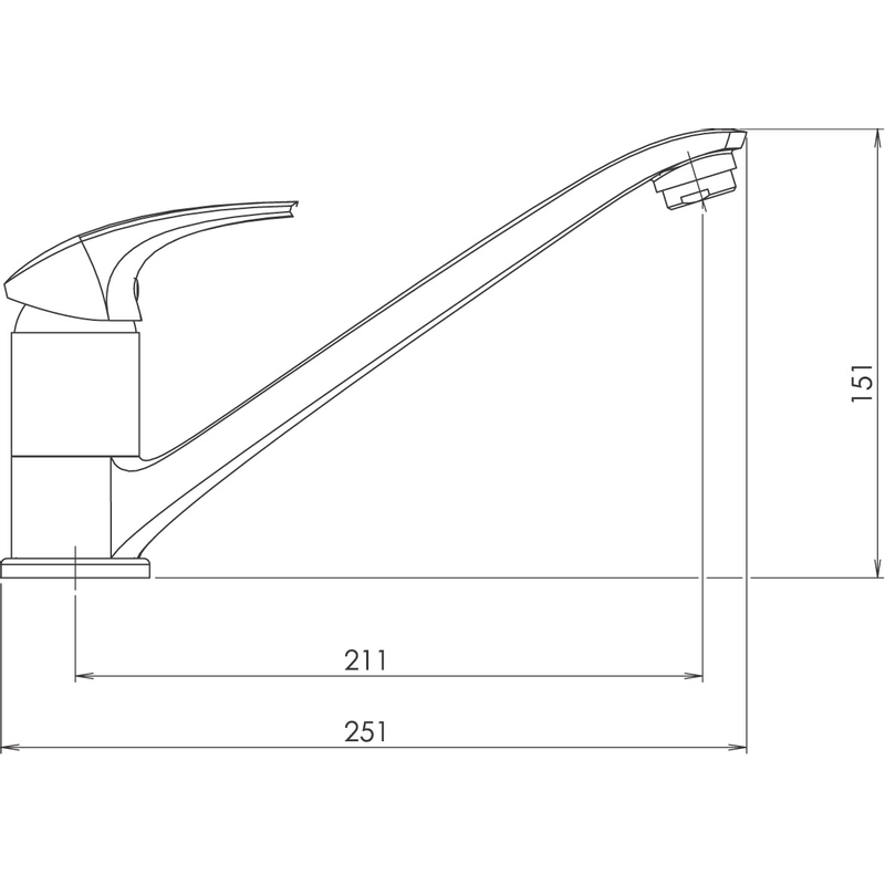 Novaservis Dřezová baterie Metalia 57 bílá 57091,1