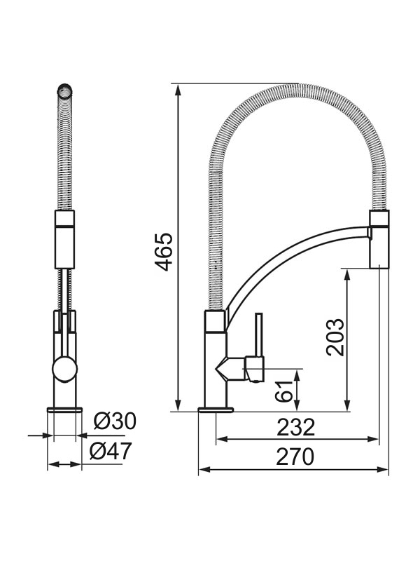 Ferro Dřezová stojánková baterie chrom 70481,0