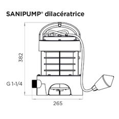 Ponorné kalové čerpadlo SFA Sanipump Grinder