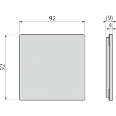 Mřížka Alcadrain (Alcaplast) pro nerezové vpusti 92 x 92 mm nerez MPV013