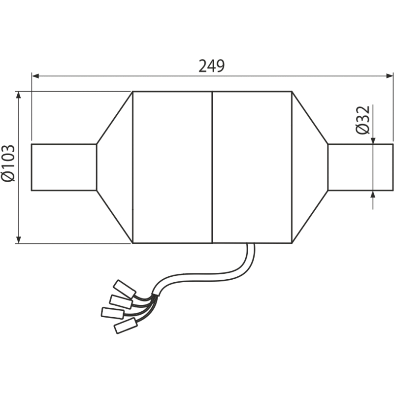 Ventilátor Alcadrain (Alcaplast) pro předstěnové instalační systémy s odvětráváním P128