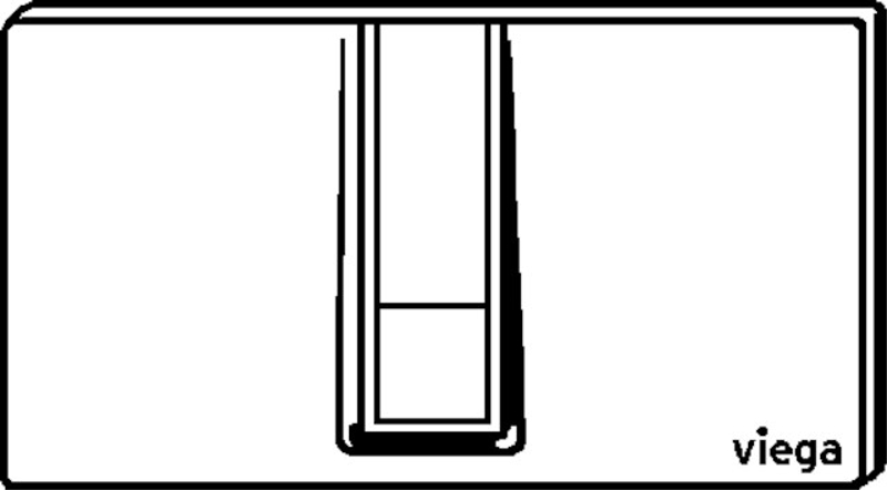 Ovládací deska Viega 8334.1 VfS14 plast, ušlechtilý mat