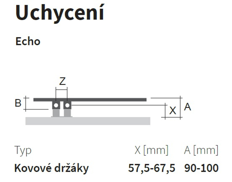 Těleso koupelnové trubkové Isan Echo 1215 x 500 mm, 471 W, klasické připojení, sněhově bílá RAL 9016