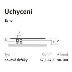 Těleso koupelnové trubkové Isan Echo 1215 x 500 mm, 471 W, klasické připojení, sněhově bílá RAL 9016