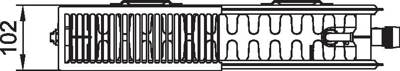 Radiátor Kermi therm-x2 Plan-V PTV 22 levý 505 x 1805 mm, 2417 W, RAL7024