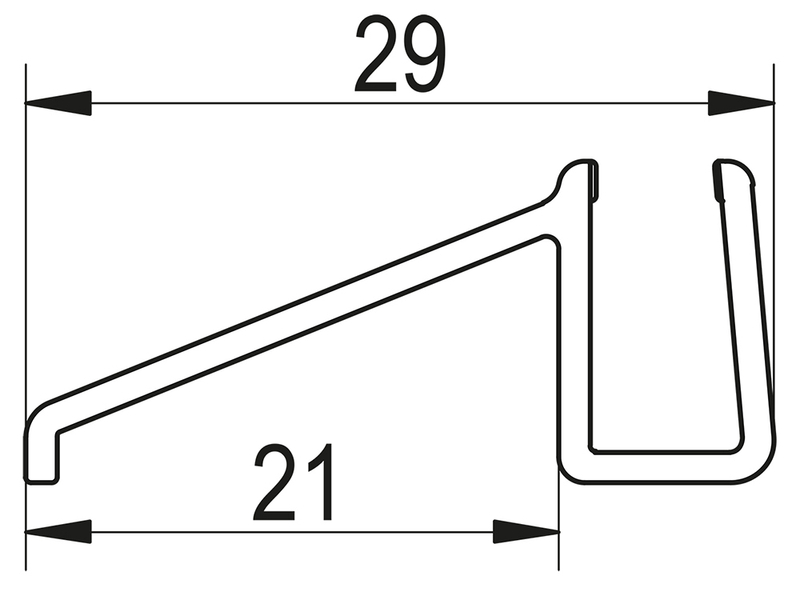 Vodorovné těsnění Ronal pro 6mm sklo, ks