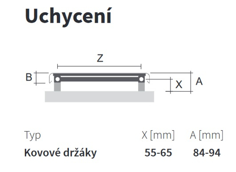 Těleso topné designové Isan Arte 1765 x 606 mm, 848 W, klasické připojení, sněhově bílá RAL 9016