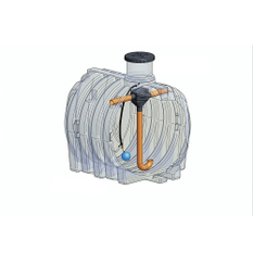 ELCU-10000l Plastová nádoba na využití dešťové vody *AE* IVAR.RAIN BASIC CU-10000