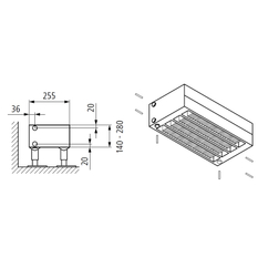 Konvektor Kermi KNN54 140 x 3800 mm, 5647W, bílá, s mřížkou, univerzální připojení