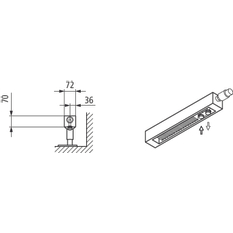 Konvektor Kermi KNV21 70 x 600 mm, 209W, bílá, s mřížkou, ventil vpravo (SOR)