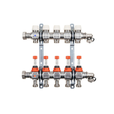 Rozdělovač 1˝ pro 3 otopné okruhy Kermi x-net Komfort-3, stavební délka 220 mm