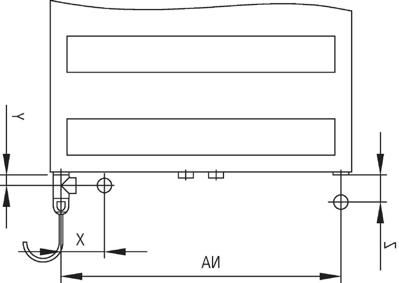 Koupelnové trubkové elektrické těleso Kermi Casteo-E elektrosada WKS vlevo, 1533 x 750 mm, bílé