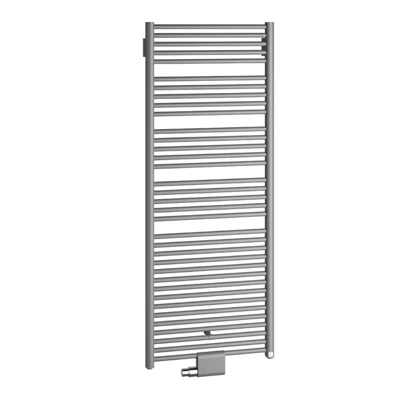 Těleso koupelnové trubkové Kermi Geneo circle 810 x 431 mm, středové připojení, 353 W, stříbrné