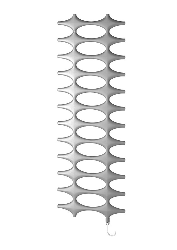 Těleso koupelnové designové elektrické Kermi Ideos-E 1526 x 508 mm, elektrosada WKS vpravo 600 W, stříbrné