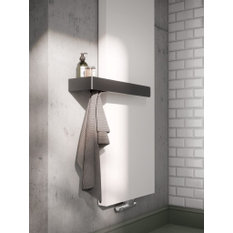 Těleso designové Kermi Rubeo 1525 x 470 mm, středové připojení, 1056 W, bílé