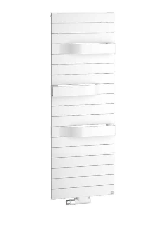 Těleso koupelnové designové Kermi Tabeo středové připojení 1197 x 500 mm, 646 W, bílé