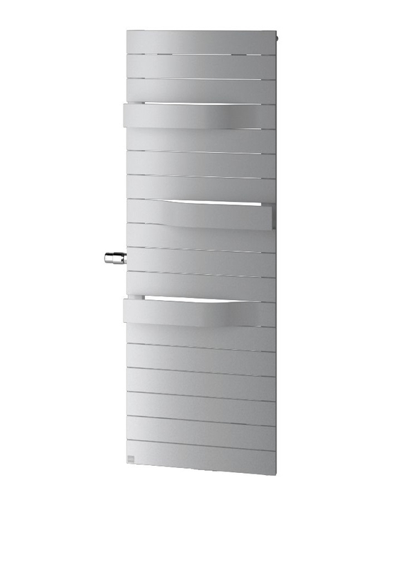 Těleso koupelnové designové Kermi Tabeo-V ventil vlevo 1197 x 600 mm, 751 W, stříbrné