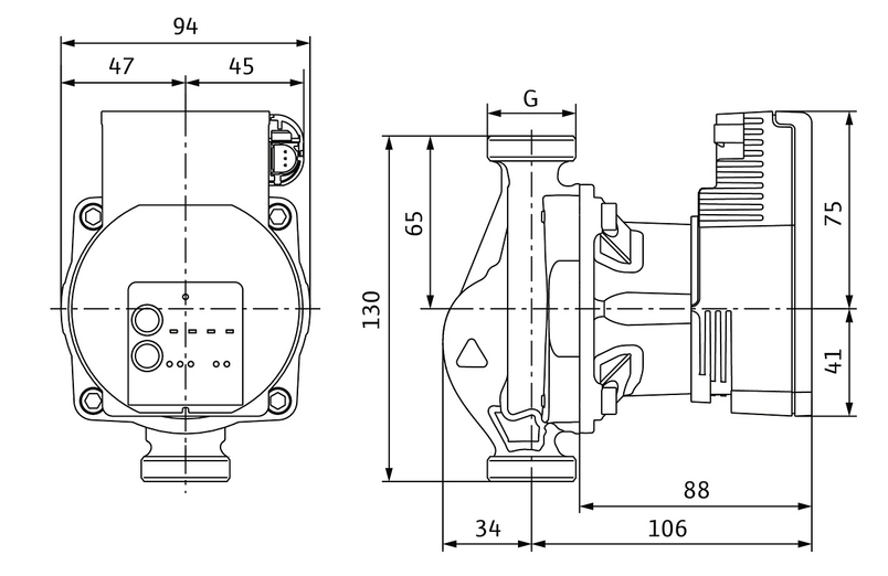 Mokroběžné čerpadlo s vysokou účinností Wilo Varios PICO-STG 15/1-13, G 1˝, 1x230V, 75W