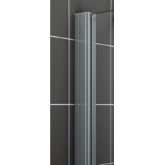 Zástěna Walk-in Wall Kermi Cada XS CKTWF stříbrná vysoký lesk, čiré ESG sklo s úpravou CADAclean 120 x 200 cm