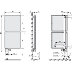 Těleso designové Kermi Signo 1827 x 540 mm, levý, 932 W, bílé