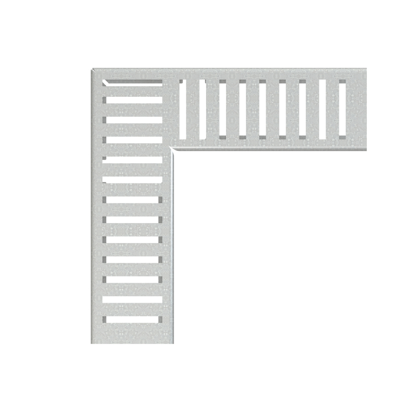 Rošt Alcadrain (Alcaplast) pro drenážní žlab rohový 75 mm, pozinkovaná ocel ADZ-R102R